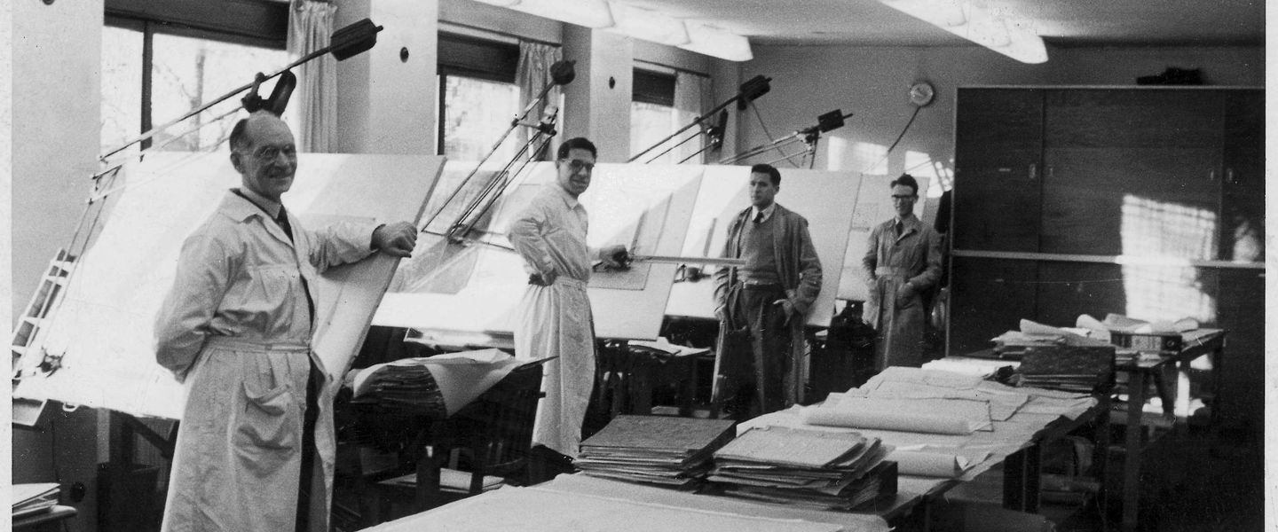 Historisk bilde av Elkem sitt Fiskaa-anlegg i Norge.